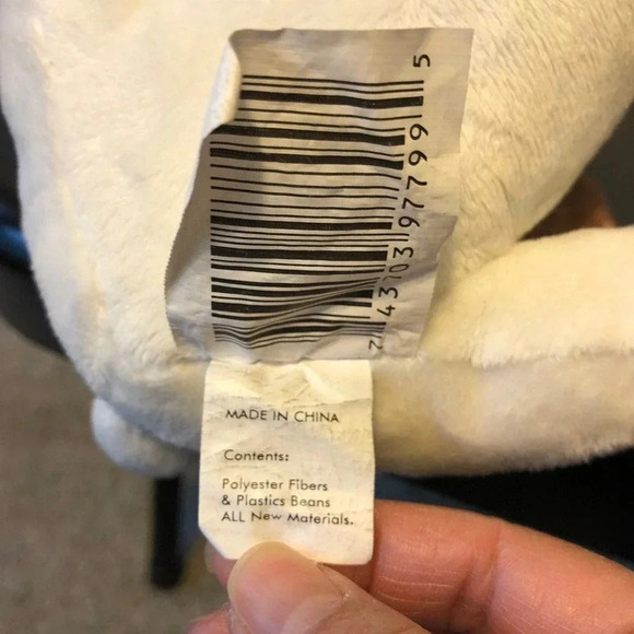 Vintage Plush Cute Baby Polar Bear with Halo and Angel Wings - Picture 4 of 5